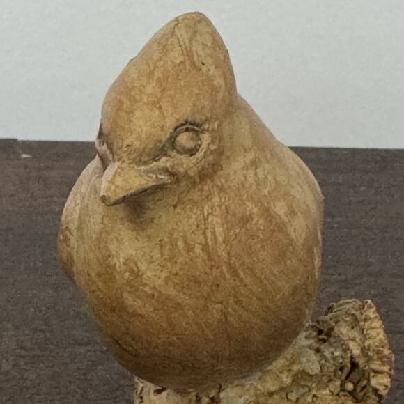 VTG Cardinal Exquisite Hand Carved Song Birds Perched Blue Jay Christmas - Picture 10 of 15